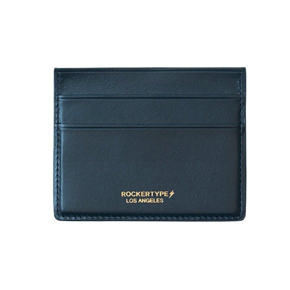 Rockertype Luxury Cardholder Italian Leather Black - Picture 1 of 2